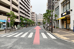 京王線・京王井の頭線「明大前」駅から当院までの道順2
